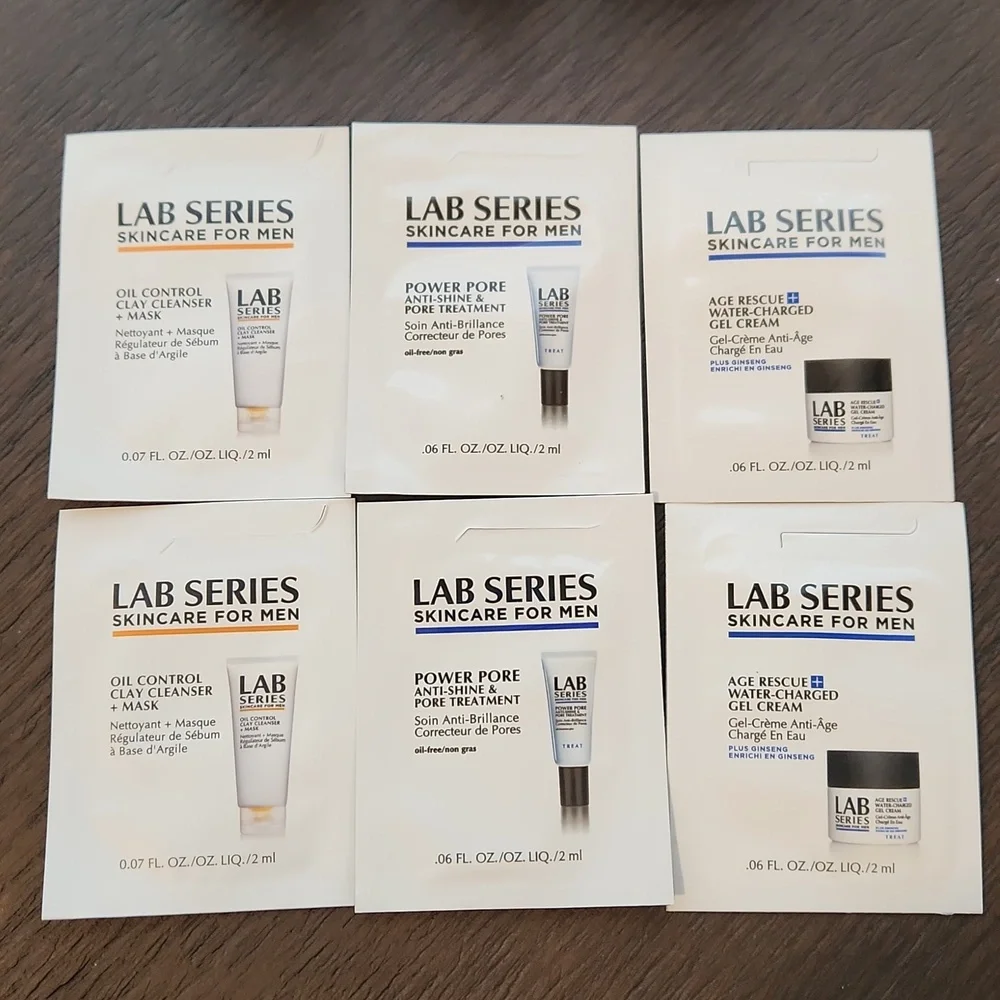 Lab Series Skincare for Men Sample Travel Set of 19 items